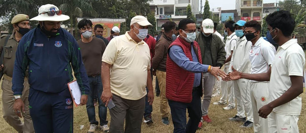 65 players from Banda-Chitrakoot gave trial