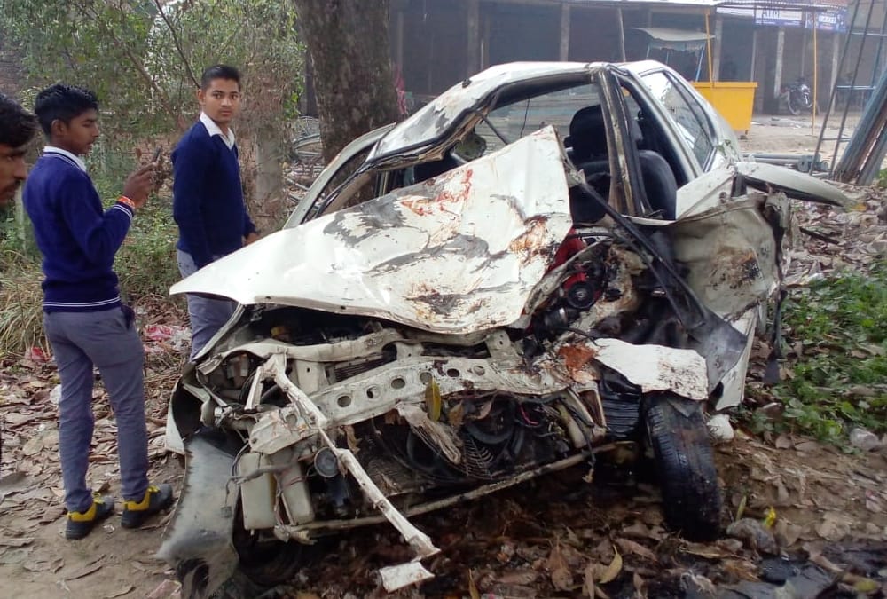 Two died in an accident in thana safdarganj in Barabanki.