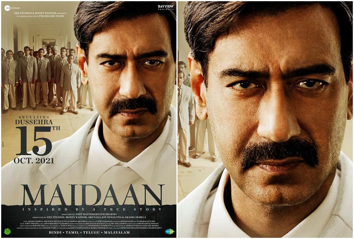Ajay Devgn Upcoming Sports Drama Film Maidaan Starring Priyamani To Be Released On Dussehra 15th October 2021