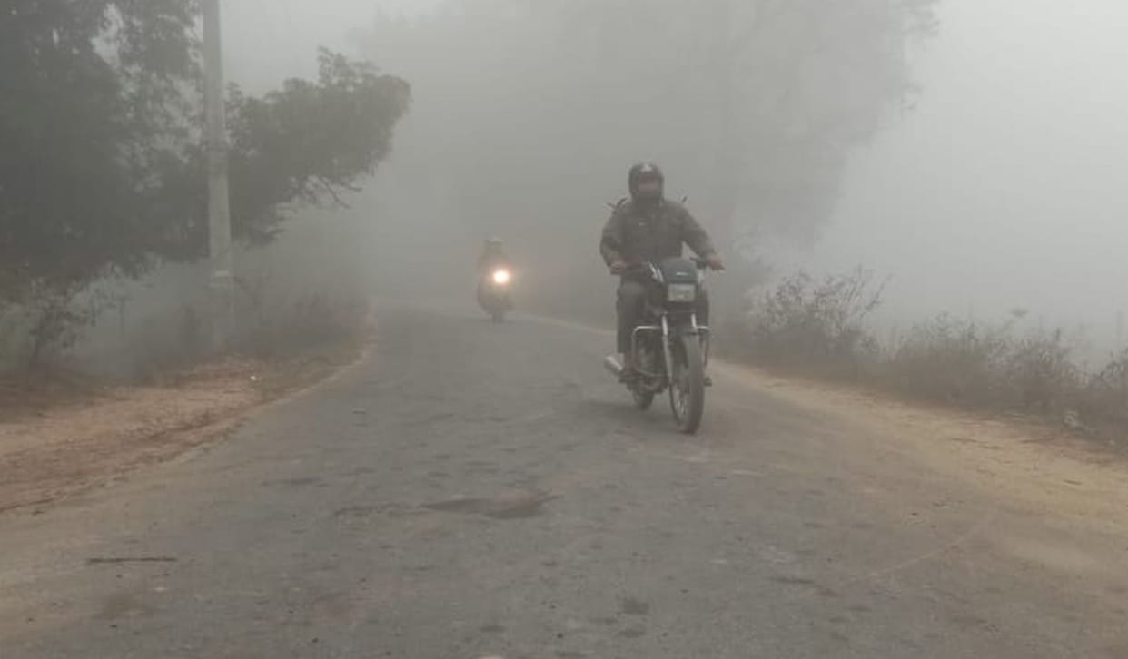 Dense fog and clouds increase chill