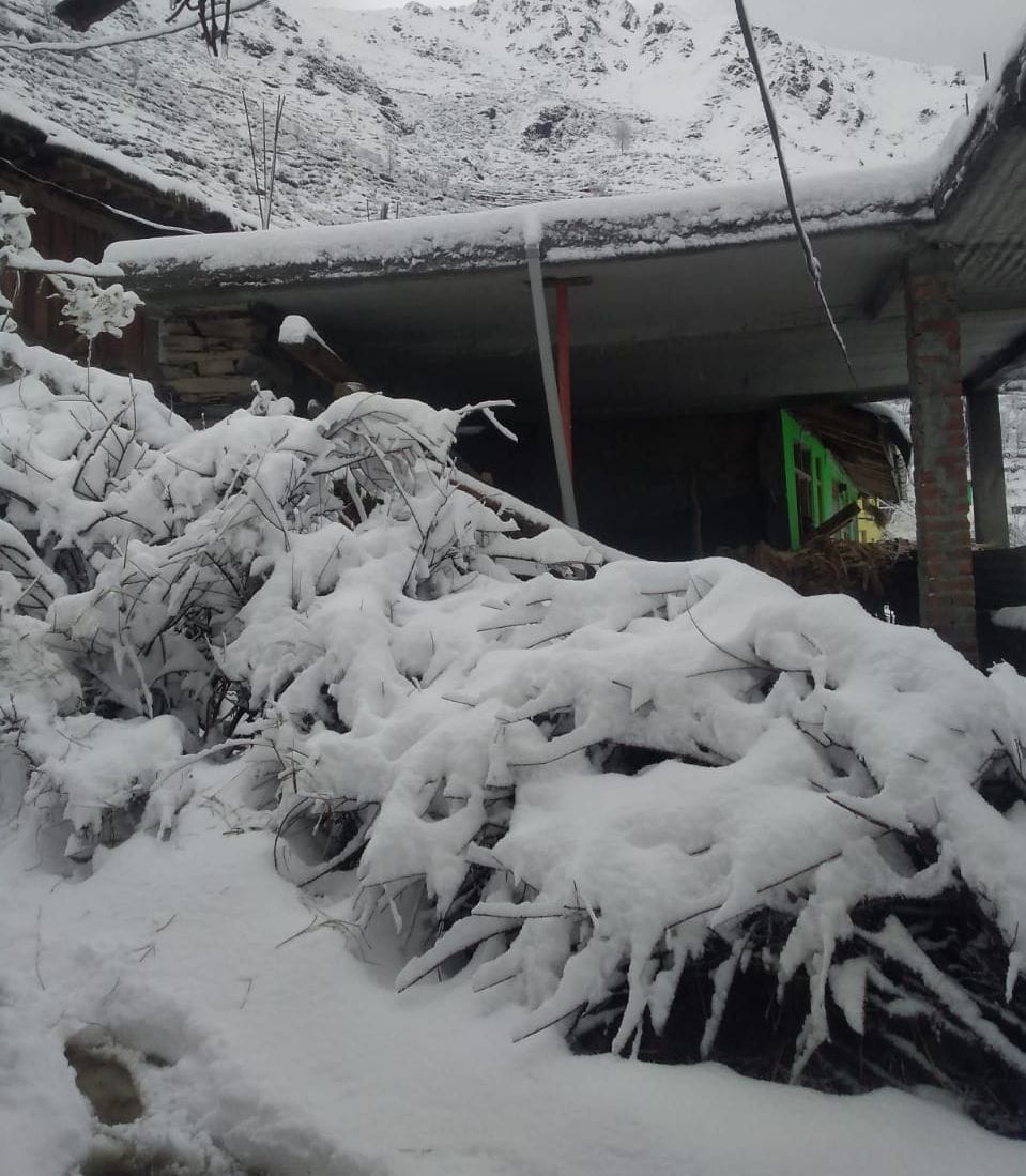 khajjiar first snowfall many road closed in chamba