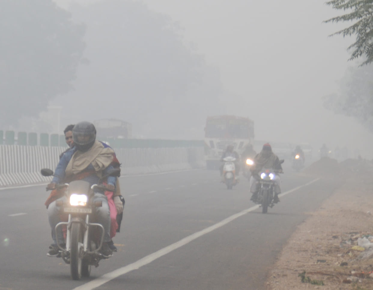 7 degree maximum temperature with light drizzle