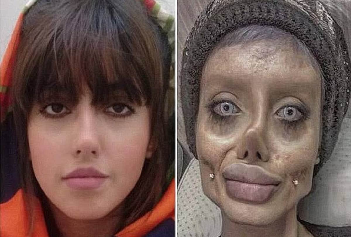 Iranian instagram star Sahar Tabar Zombie Angelina Jolie jailed for 10 years