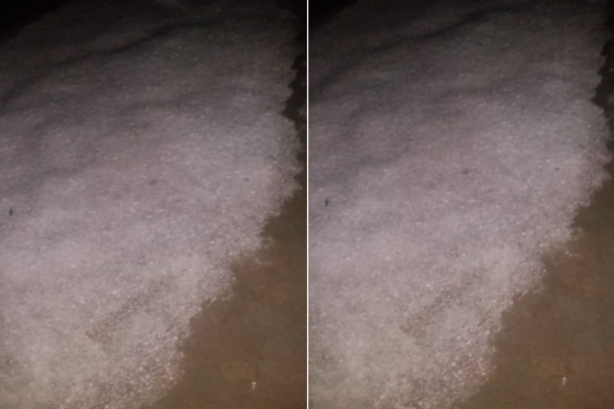 rain in many district of western UP today,heavy hailstorm in muzaffarnagar