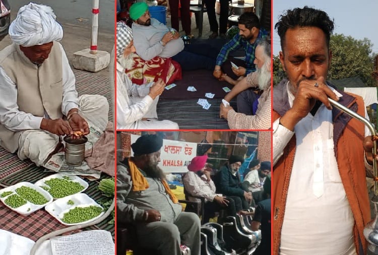 Farmers protesting in Sonipat set daily routine, see pics