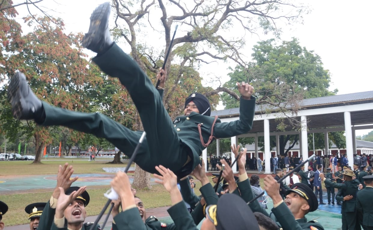 IMA POP 2020 :  young army officer josh after pop seen in photos