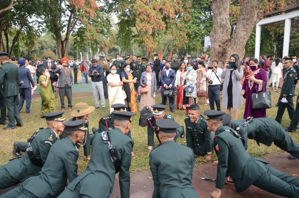 IMA POP 2020 :  young army officer josh after pop seen in photos