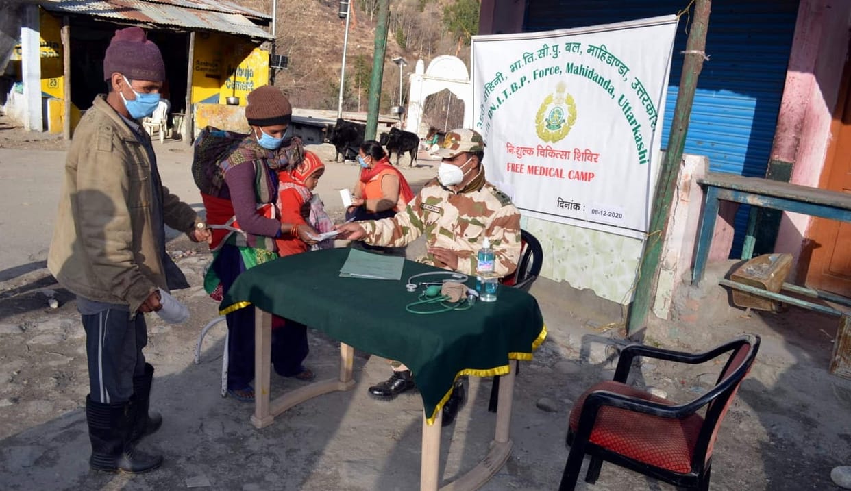 Villagers received treatment in ITBP health camp