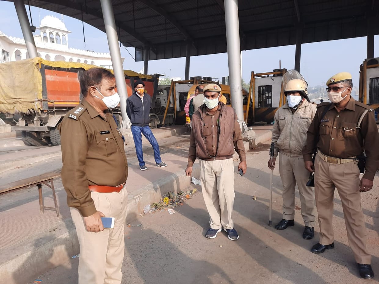 Increased security at two toll plazas and public places