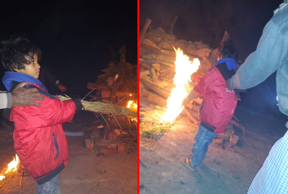 Six year old daughter cremated mother in sant kabir nagar