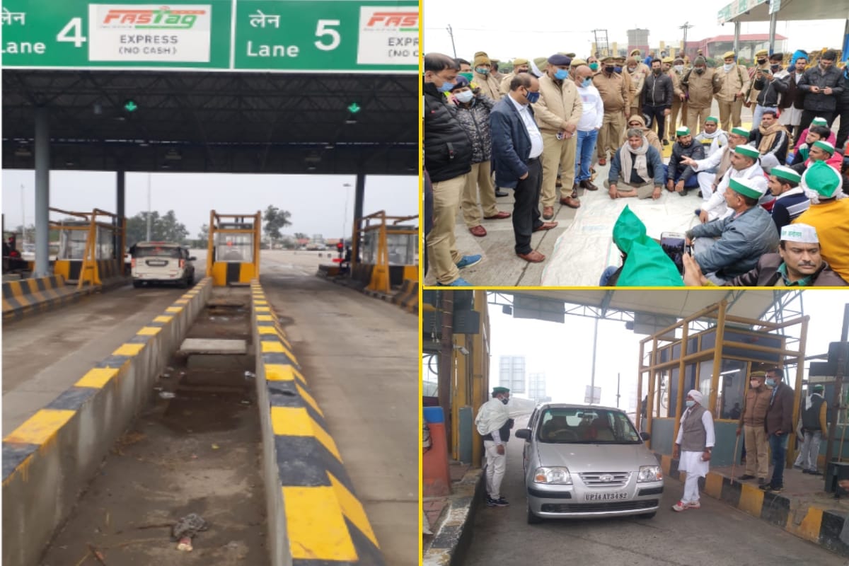 Farmers made toll free in western UP, police arrested Congress workers