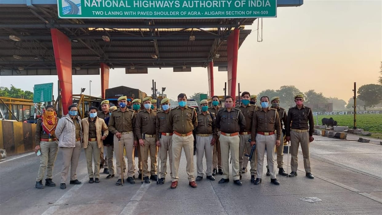 police alert on Baraus toll plaza