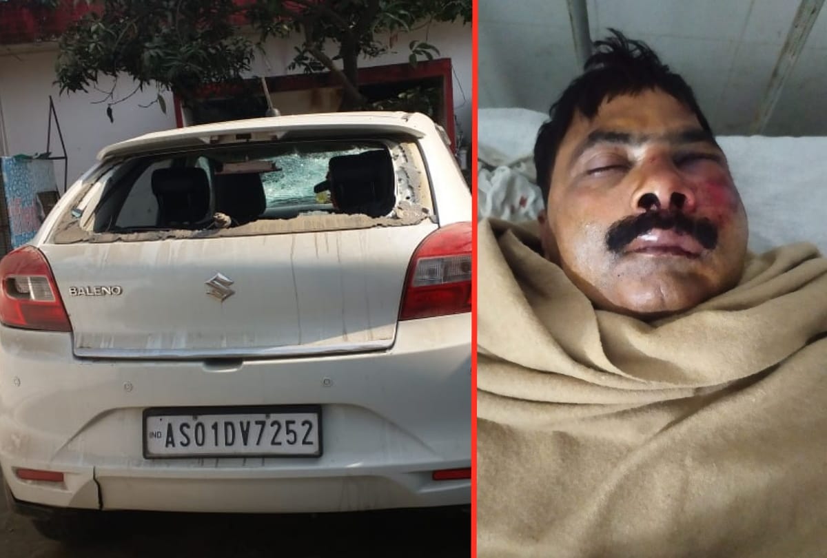 two police constable beaten by villagers in deoria