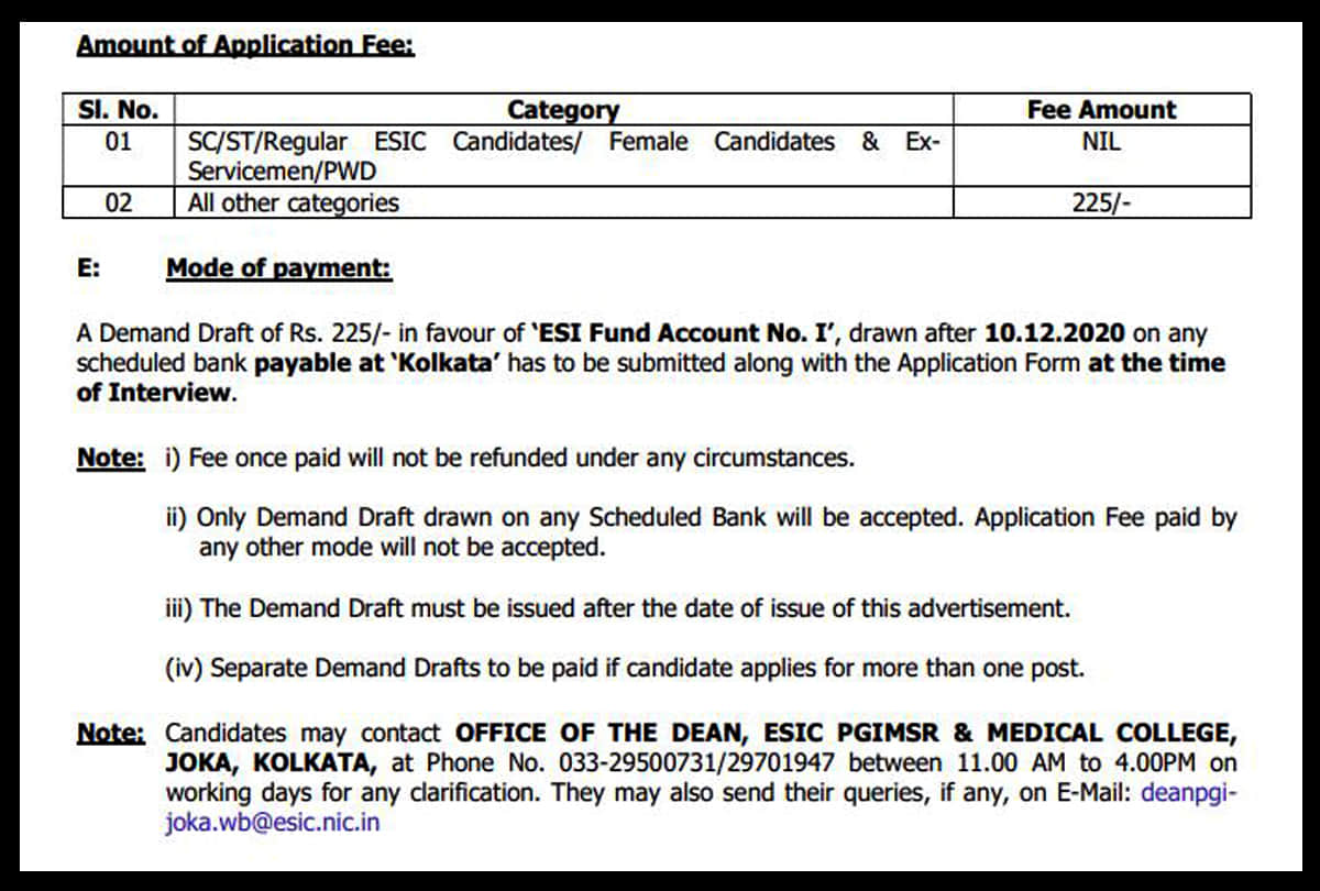 Sarkari Naukri govt jobs ESIC Recruitment 23 Teaching Vacancies