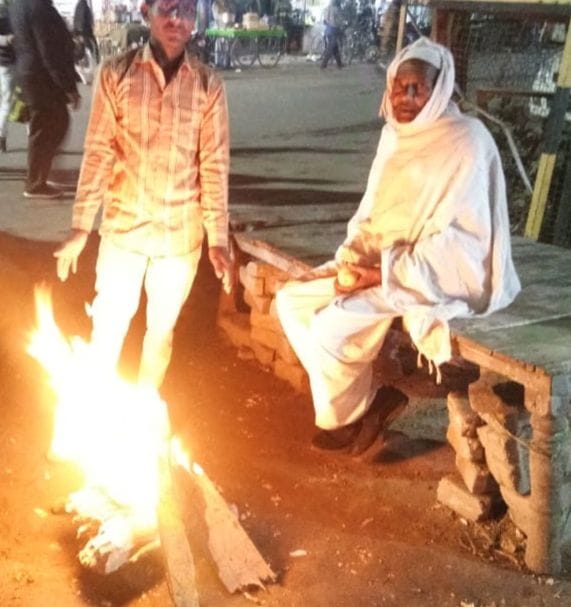 Provision of bonfire made at main squares in Purkaji