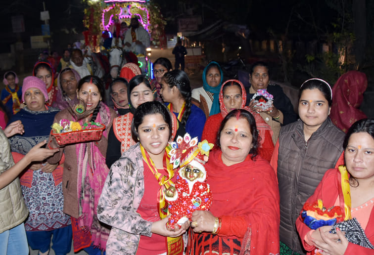 Inauguration of the annual festival by taking out a rath yatra