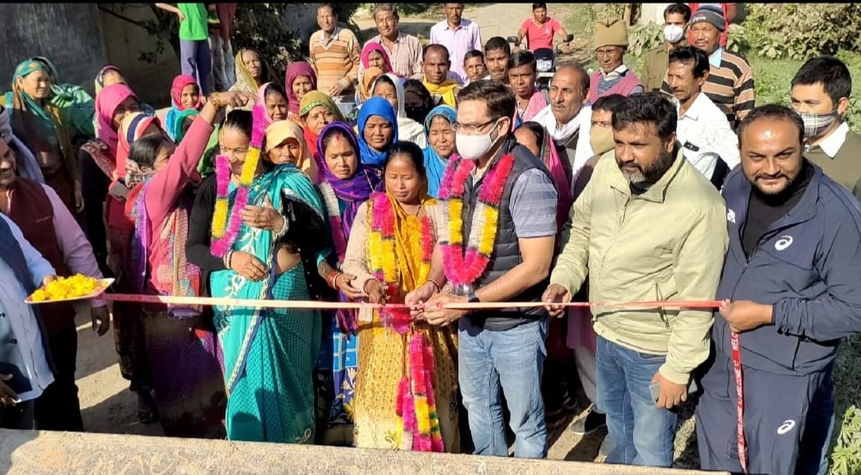 MLA Saurabh bahuguna Inaugrates Road