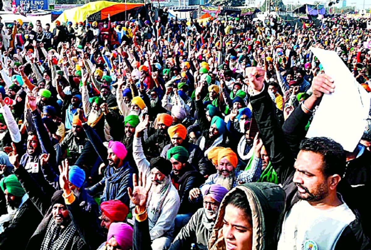 Suddenly more than doubled farmers on the kundli border