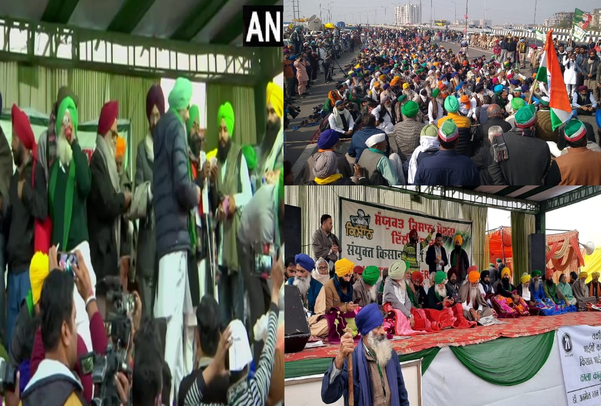 Farmers protest live updates farmers on hunger strike to gherao district head offices kejriwal give support singhu tikri ghazipur chilla borders seal