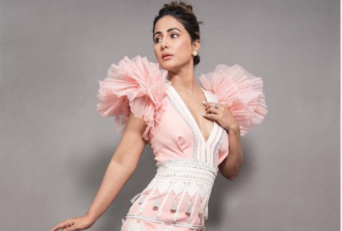 hina khan recently share wearing pink tulle gown troll for its look