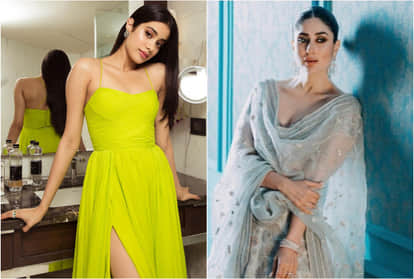 janhvi kapoor and kareena kapoor gorgeous look in beautiful lehenga