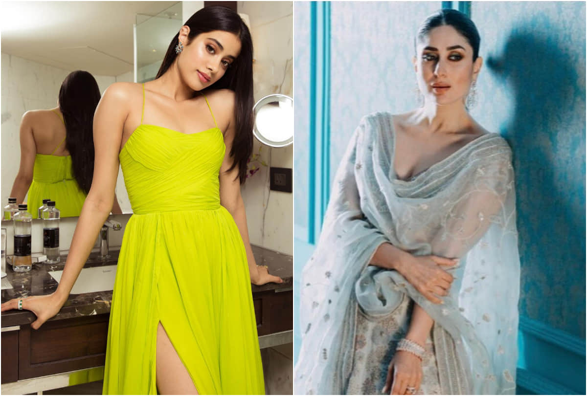 janhvi kapoor and kareena kapoor gorgeous look in beautiful lehenga