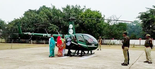 helicopter bride