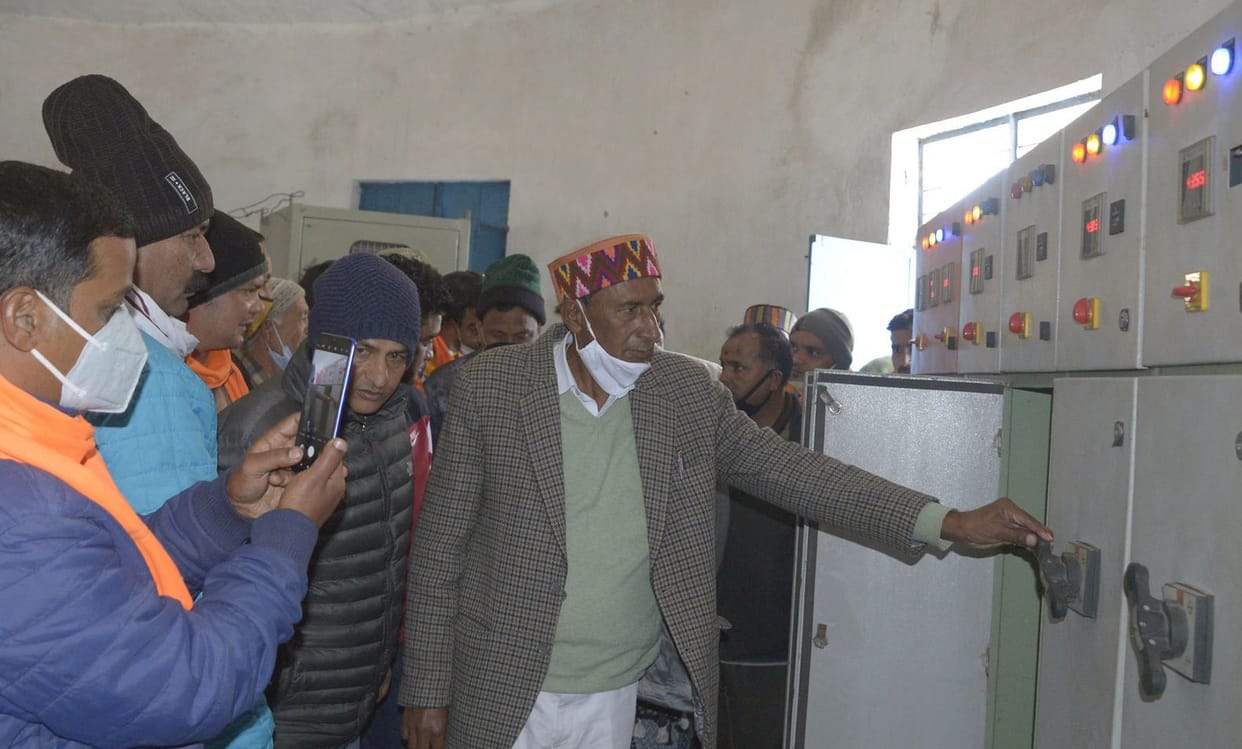 successful trial of didihat drinking water pumping scheme