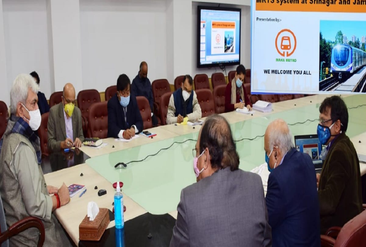 Jammu and Kashmir: Lt Governor Manoj Sinha holds meeting for light metro rail projects