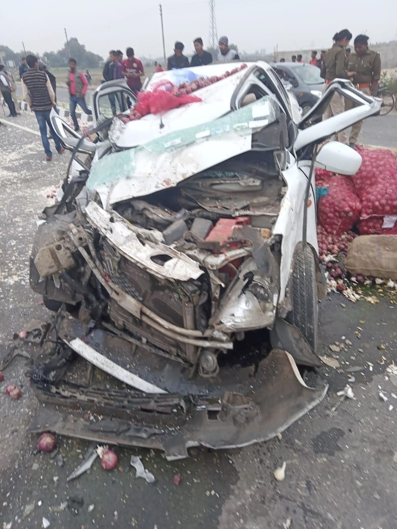DCM overturned on car, four injured