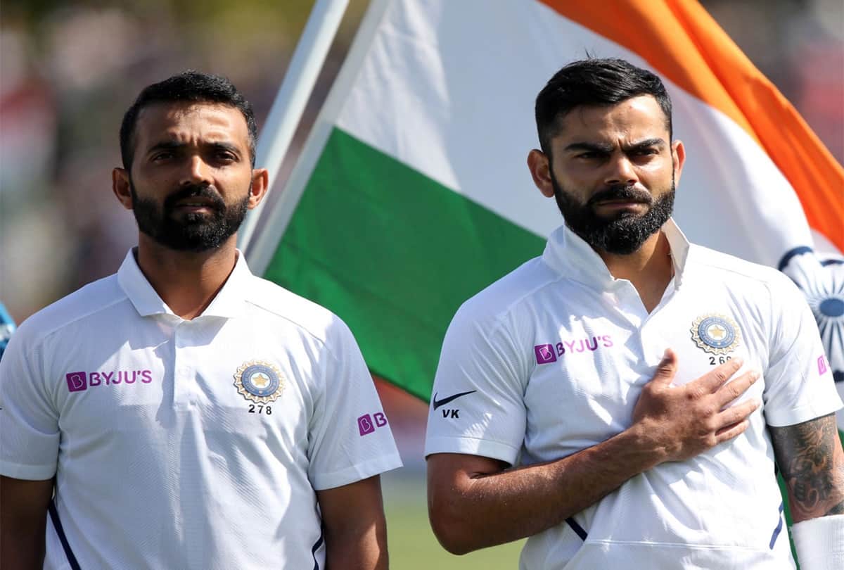 Ajinkya Rahane received a grand welcome with Flower petals, red carpet, dhols and shehnais after reaching home