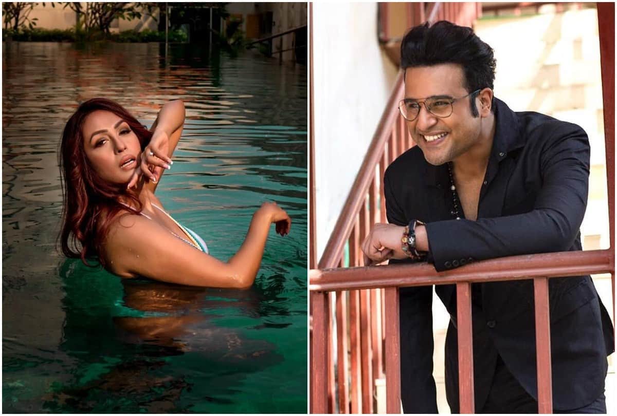 Bigg Boss 14 Krushna Abhishek shared his wife Kashmira Shah swimming pool photo