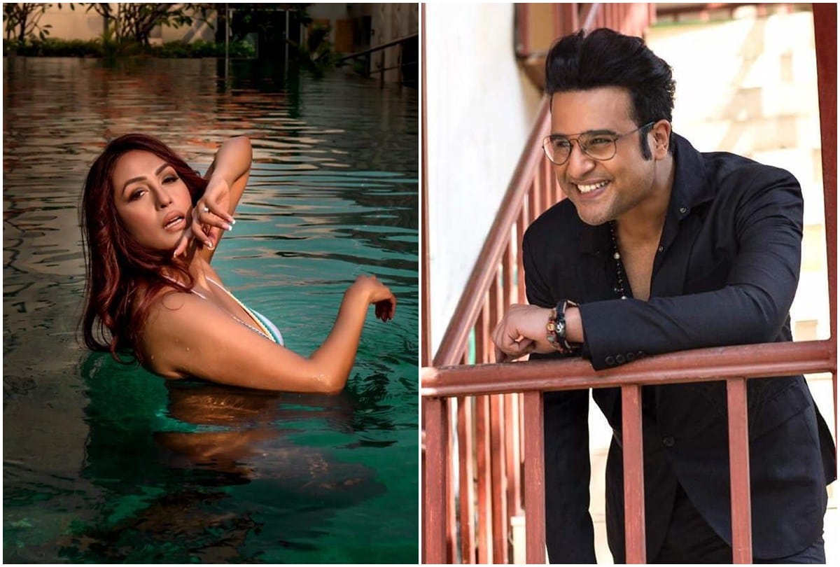 Bigg Boss 14 Krushna Abhishek shared his wife Kashmira Shah swimming pool photo