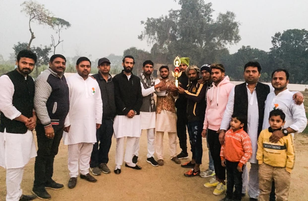 Charathaval defeated Sarsali by 56 runs to capture the trophy