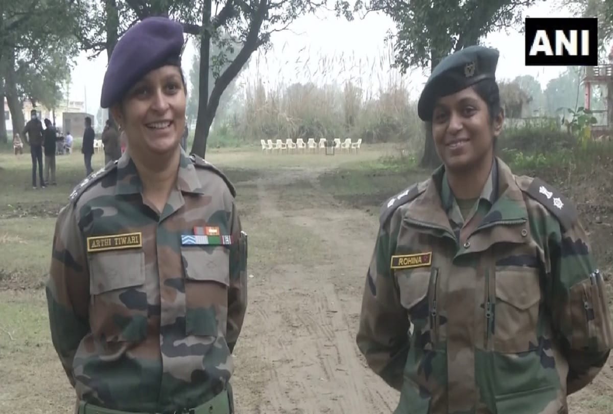 Jammu kashmir Lt Col Arthi Tiwari and Lt Col Rohina Varghese in received permanent commission in the Indian Army