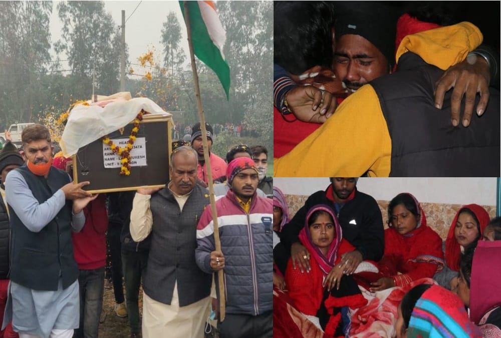 Uttarakhand: Martyred Kumaon Regiment Havildar Mukesh Kumar Funeral in kashipur Family Emotional Photos