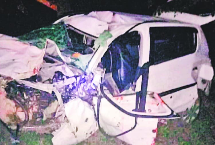 Three friends died in road accident in Yamunanagar of Haryana