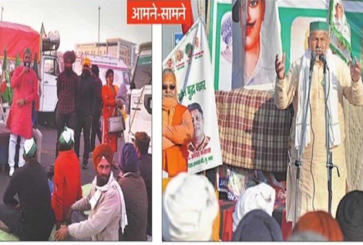 Farmers divided into two groups, separate platform set up in Ghazipur