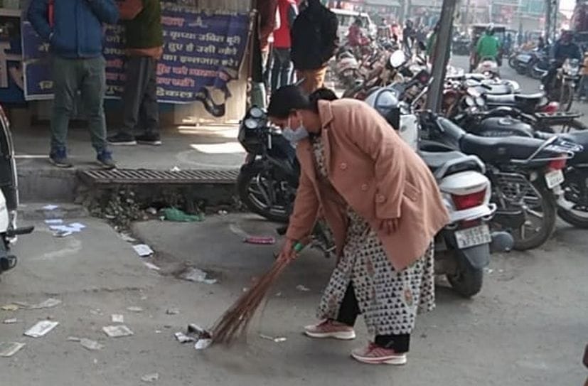 Nagar ayukt has taken initiative for cleanliness