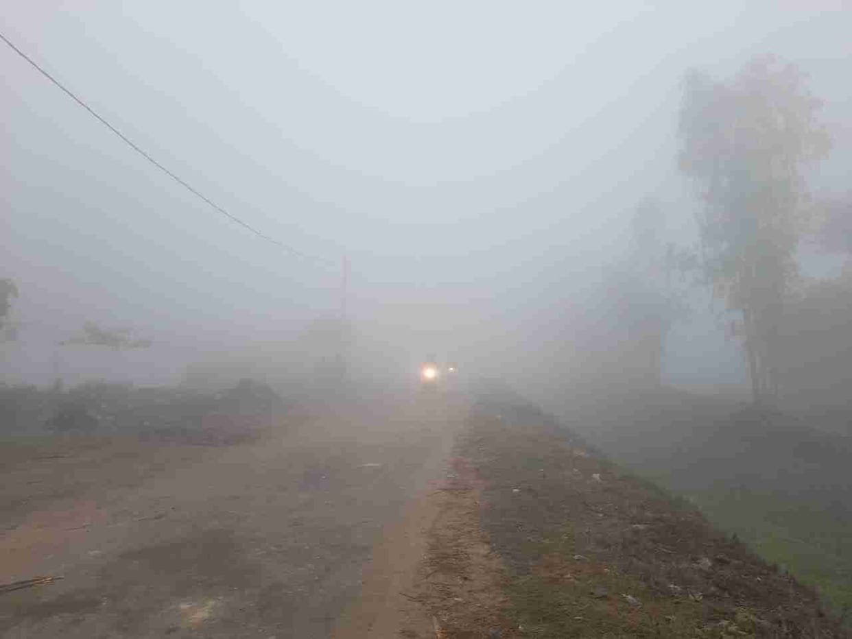 Fog and melting increased problems, temperature rolled to 6  C