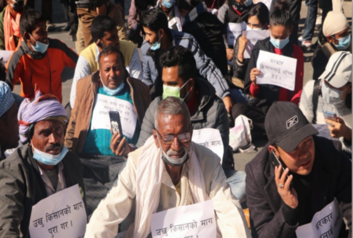 Farmers protest in Nepal not ready to negotiate with the government