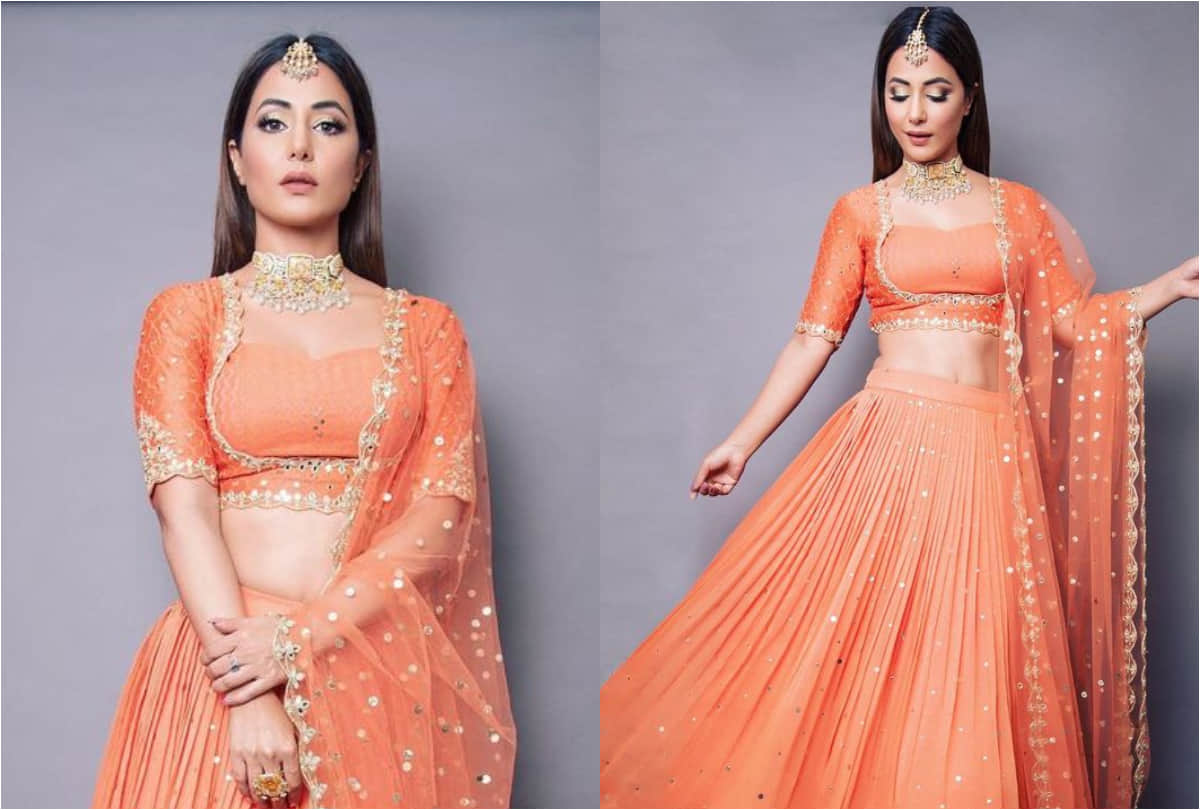 hina khan to mouni roy beautiful lehenga perfect for wedding guest