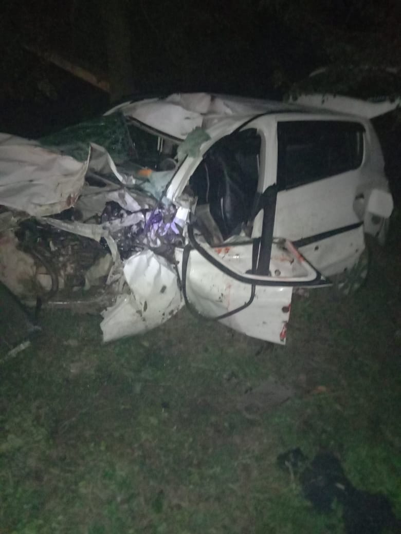 Car collided with tree, three friends dead, one serious