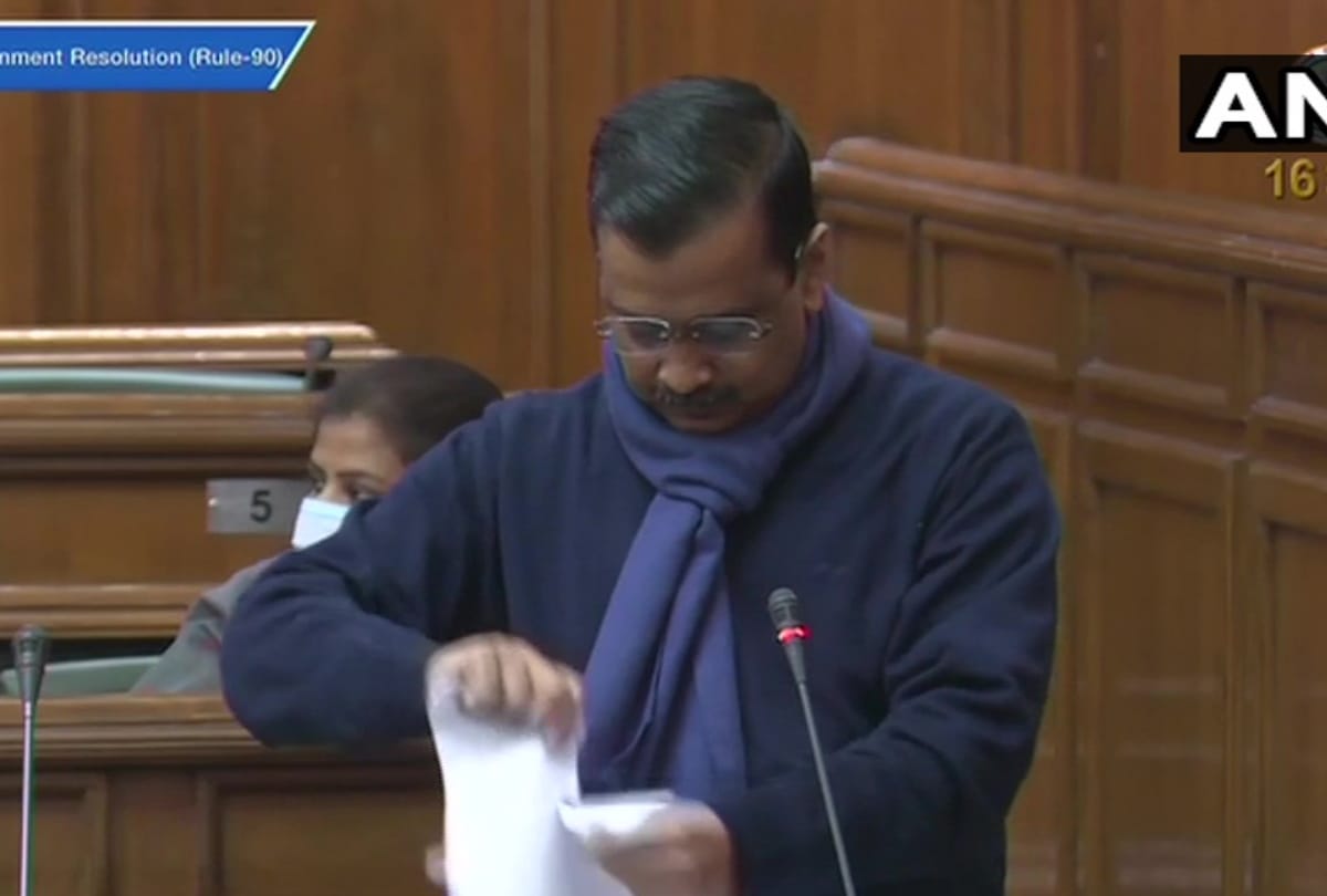 Delhi chief minister Arvind Kejriwal alleged to center, said - BJP is collecting poll funding from farm laws