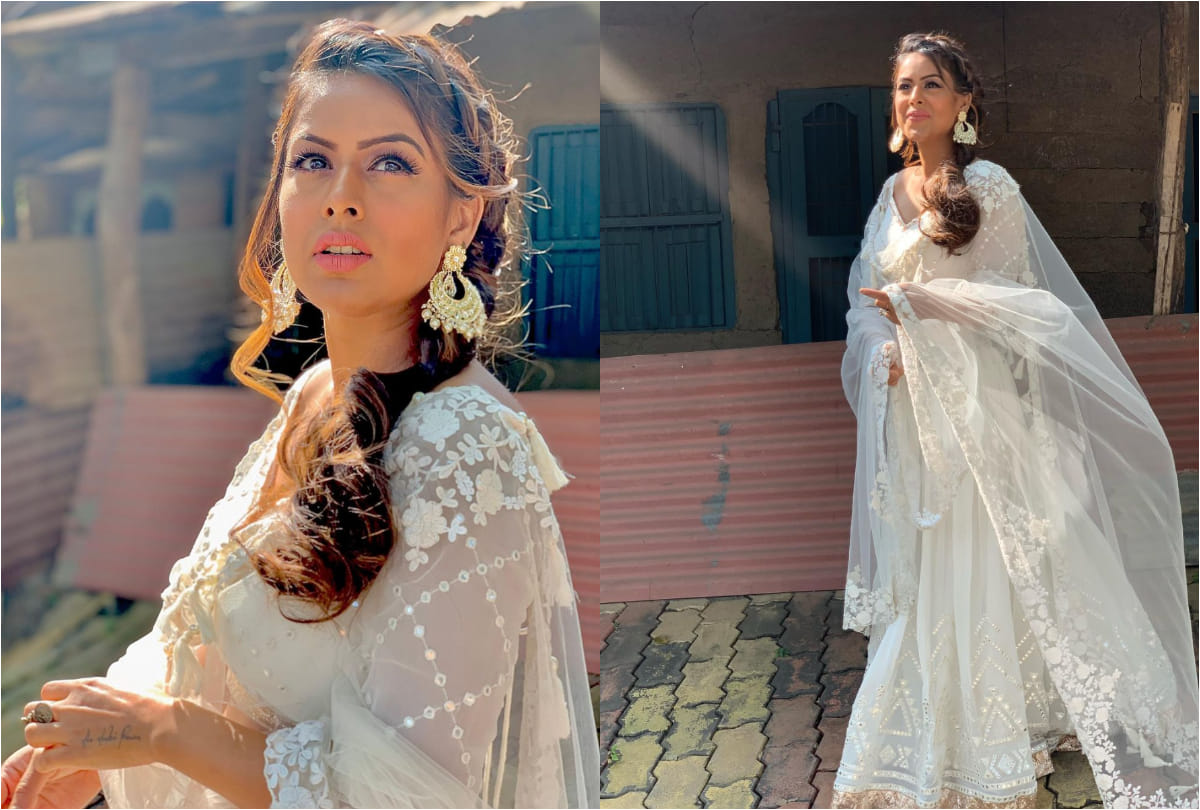 nia sharma or gauhar khan whose white saree look impressive
