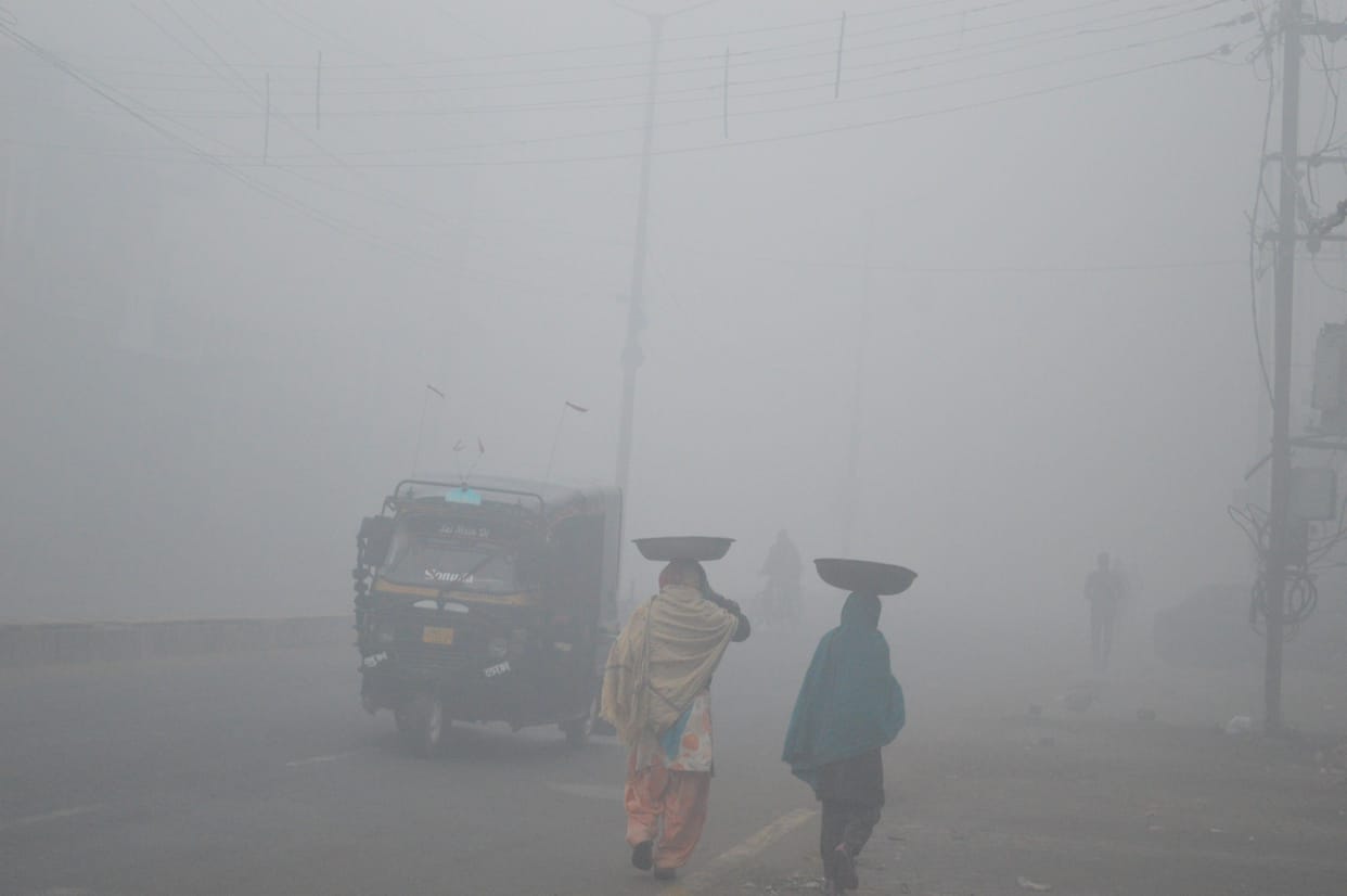 fog, cold, weather, people