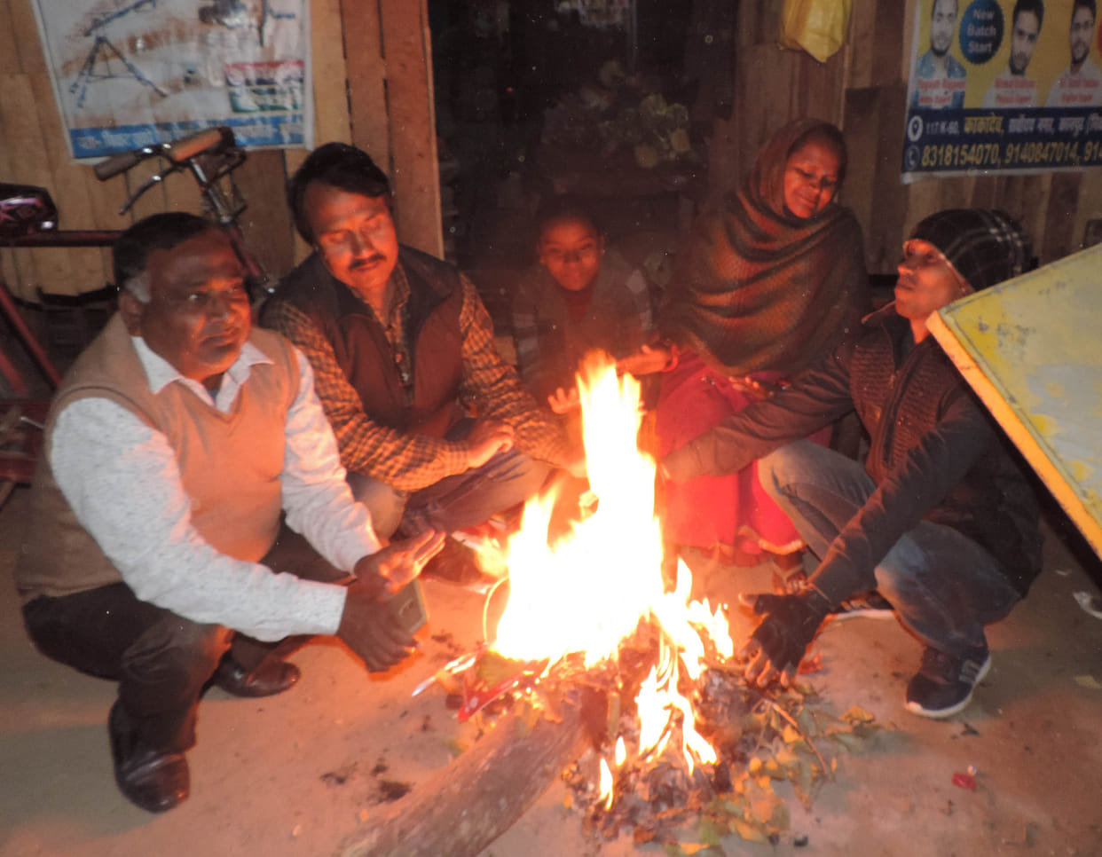 Icy winds increase melting, public life unhappy