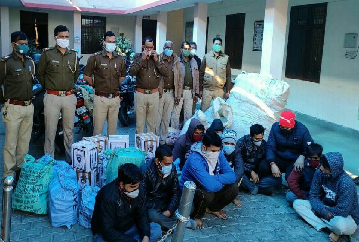 police busted duplicate liquor making factory in agra news
