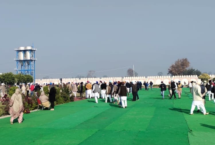 kisan andolan Sant Baba Ram Singh funeral police and intelligence system alert