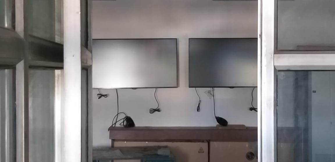 Every activity will be seen in the control room ready 55 inch 2 LCD screen from Monday